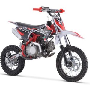 Trailmaster TM21 Dirt Bike 125cc - Semi Automatic 4 speed, 29.13-inch seat height, kick start, 14 inch front tire