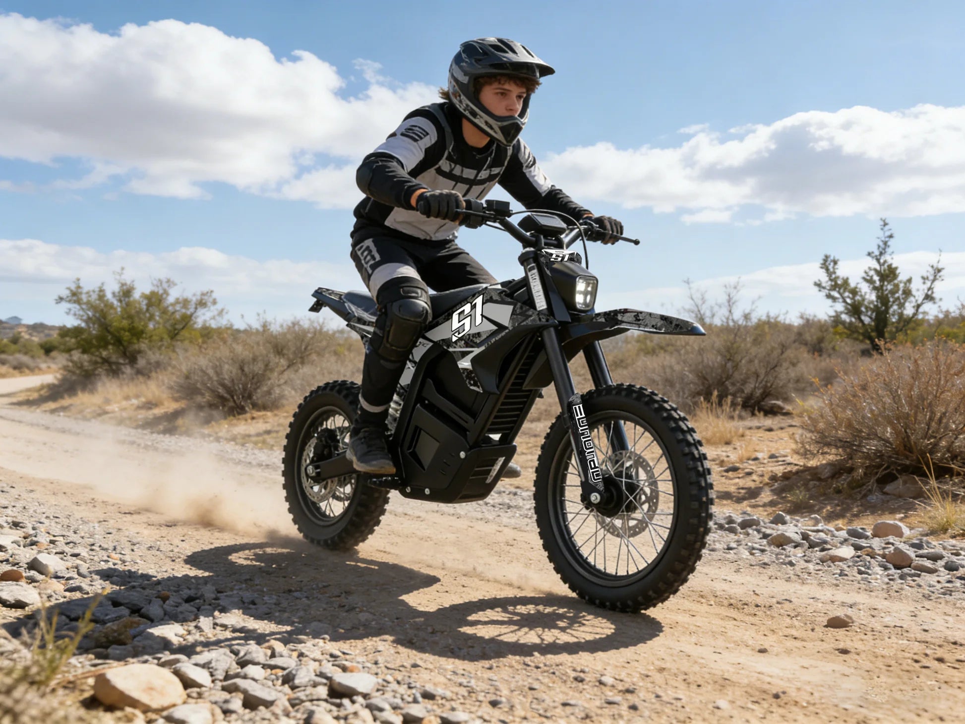 Eunorau S1 60V/30Ah 4800W Off-Road Electric Dirt Bike - Image 5