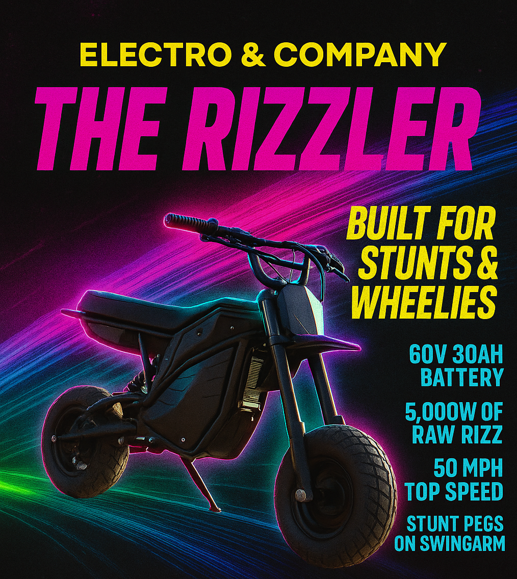 The Rizzler Sport by Electro & Co | Electric Stunt Mini-Bike - Image 5